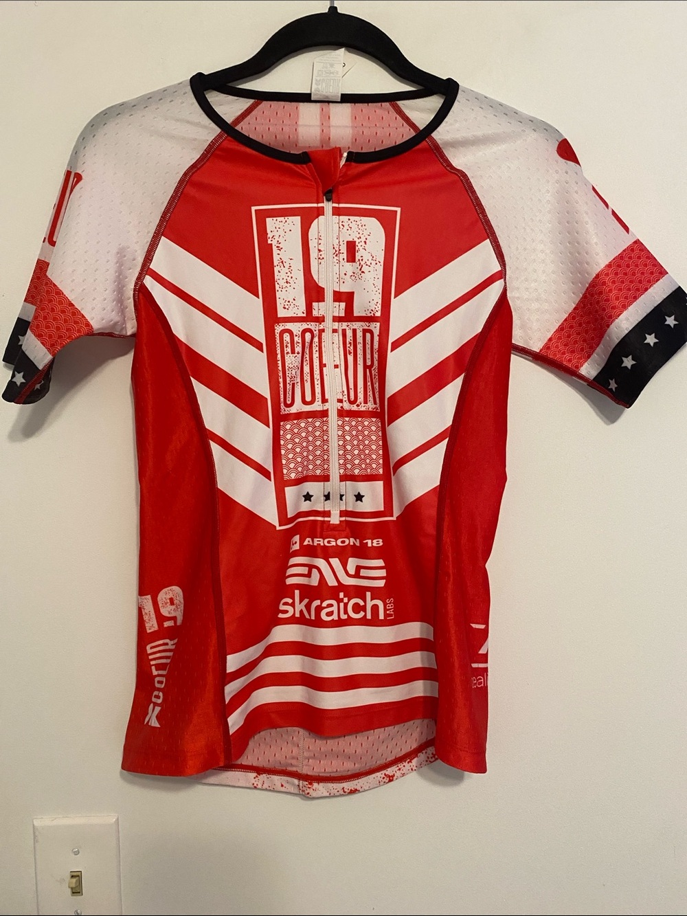 Coeur Red Cycling Jersey - Short Sleeve. Good condition